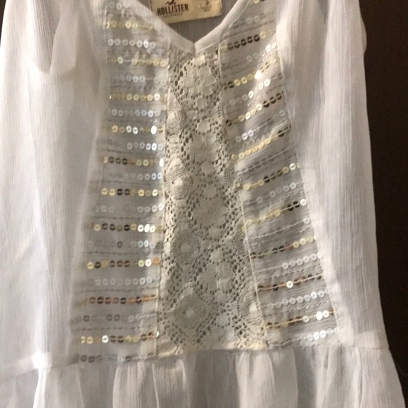 Hollister White Sequin Tank - Picture 2 of 3